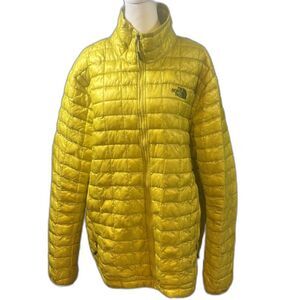 The North Face ThermoBall Insulated Jacket Yellow Men’s XL Puffer Cabincore